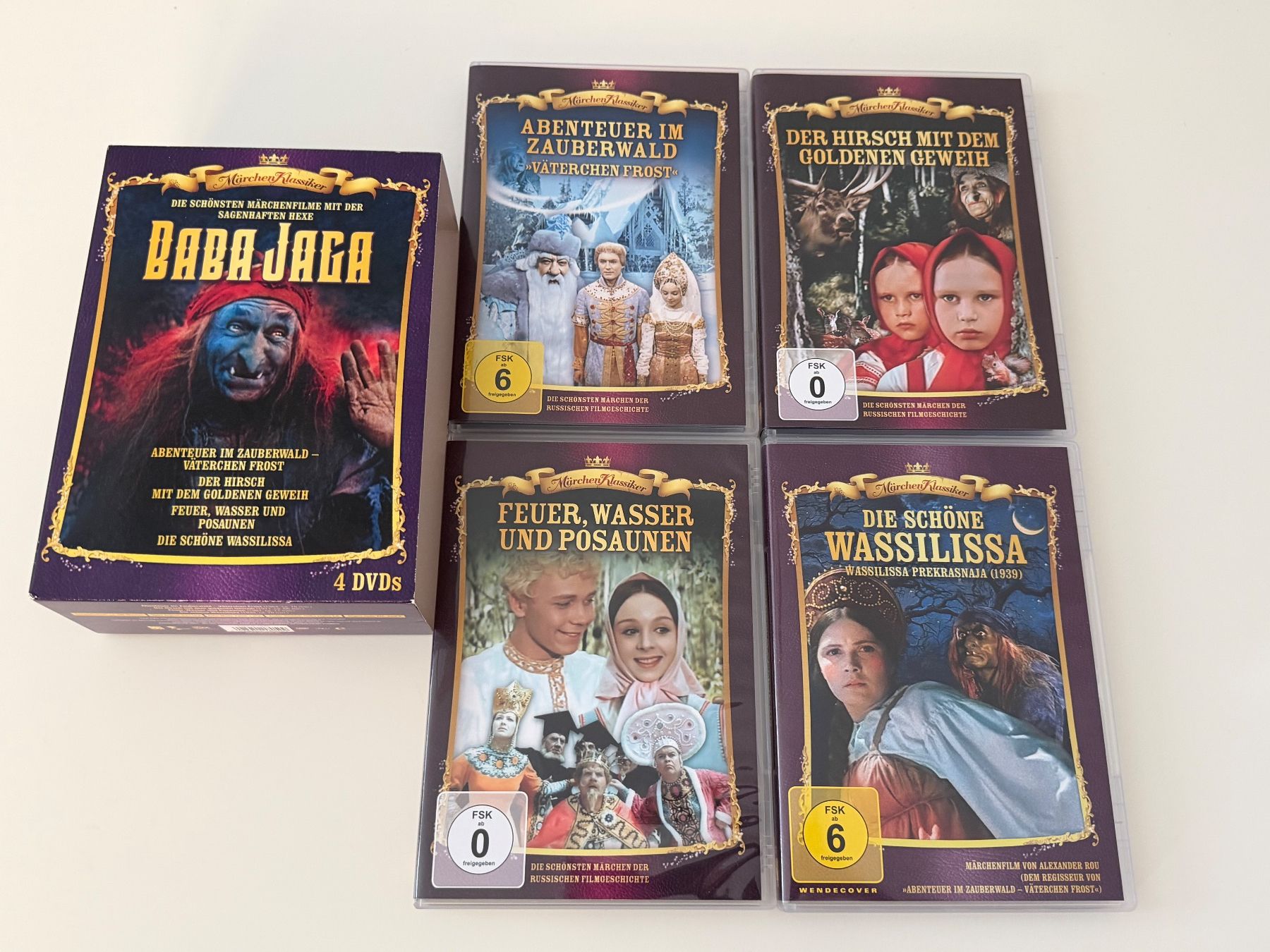 Alle DVDs: Märchenklassiker 4 DVDs Baba Jaga Box Set neuwertig – Neu (gemäss Beschreibung) aus Altstätten SG von sheamus