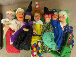 Kasperli Holzfiguren Handpuppen