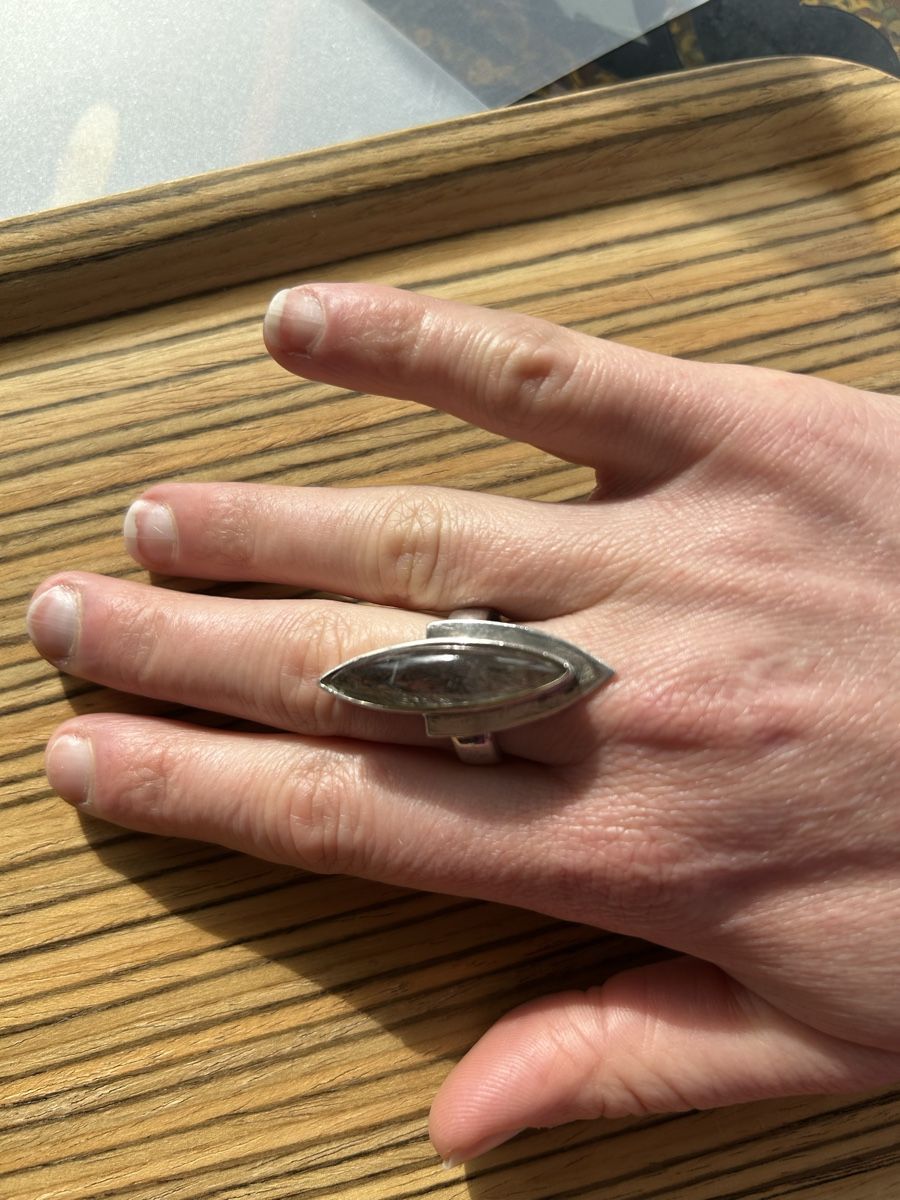 Anelli: Silberring mit Rutilquarz, Grösse 58 – Usato da Birsfelden venduto da Exclusivity 1
