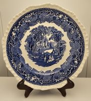Mason’s Vista Blau: Antiker 25,5 cm Zierteller
