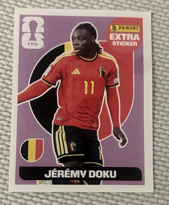 Panini Sammelbilder & Trading cards: * Panini WM 2026 - Extra Sticker - Jeremy Doku – Neu (gemäss Beschreibung) aus Rüti - ZH von Elturco31
