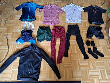 Grosses Velokleider Set Damen S-M