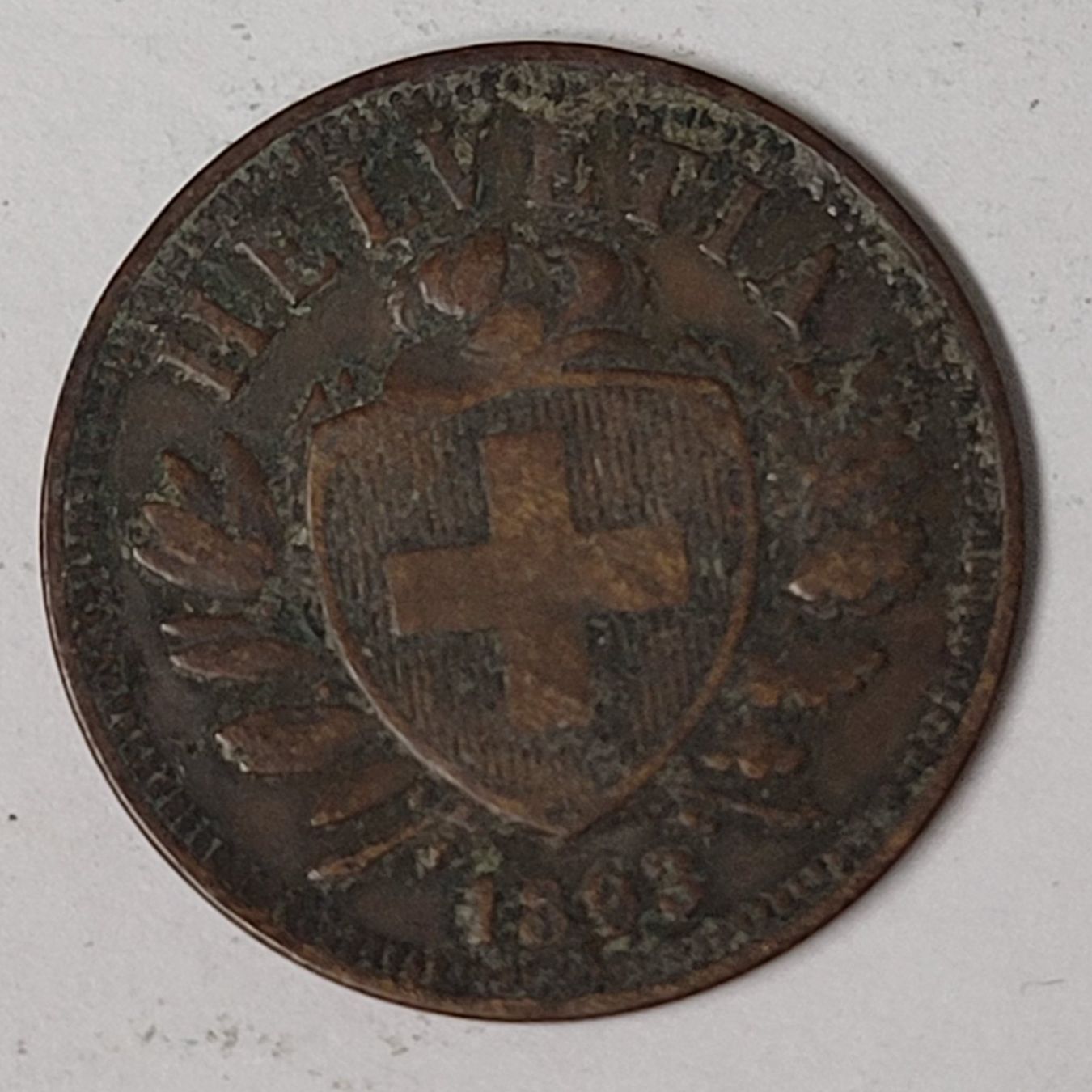Tutti le monete: 2 RAPPEN / SCHWEIZ 1893 – Usato da Mumpf venduto da antonio_schweiz_961