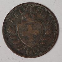 2 RAPPEN / SCHWEIZ 1893