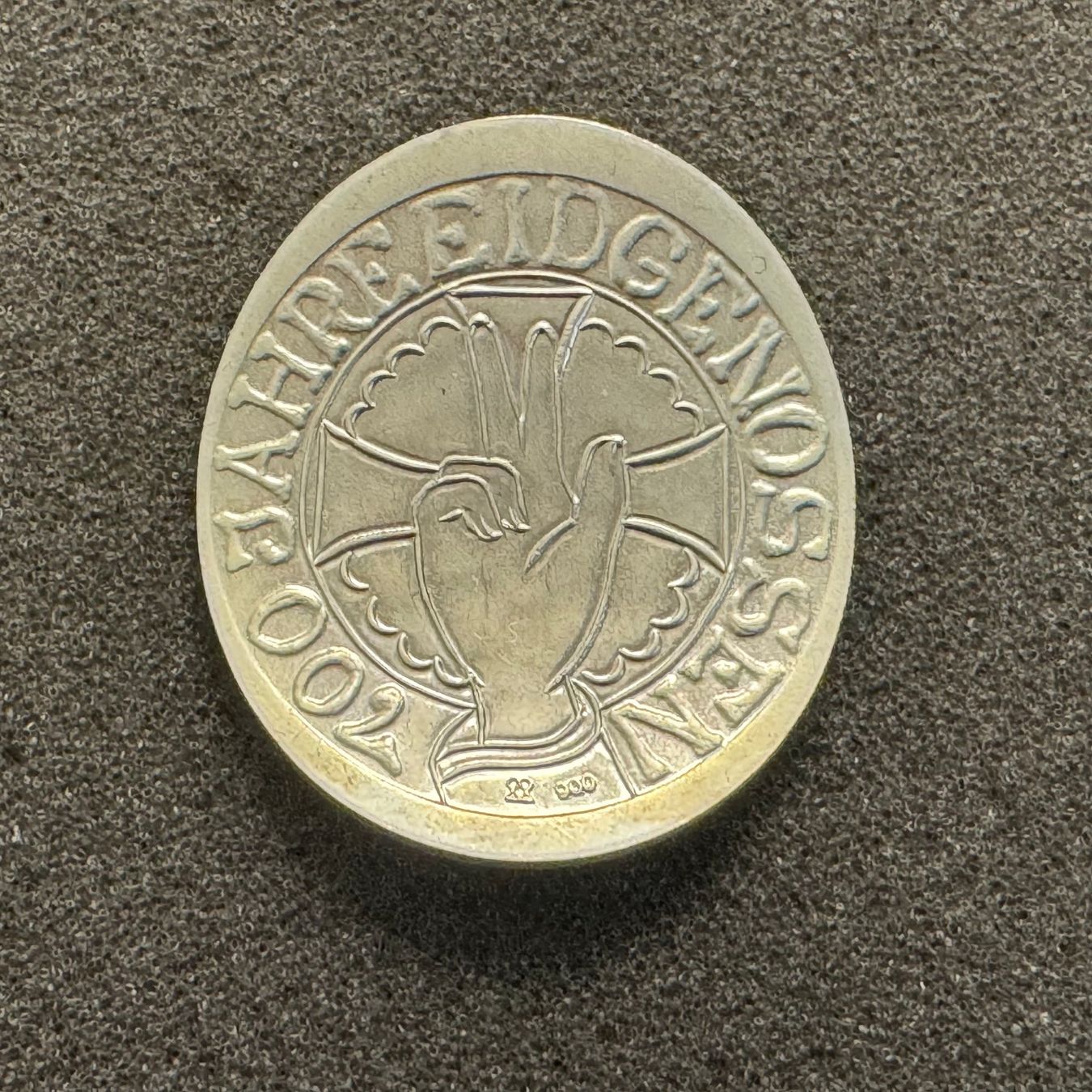 Medaillen: Silber Medaille Fässler 700 Jahre Eidgenossen 1991 – Gebraucht aus Reitnau von tb-muenzen 1