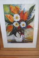 Aquarell Blumenstrauss Vase signiert Sussane