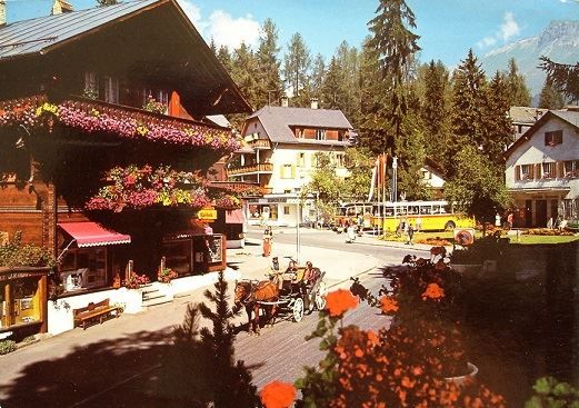 Ansichtskarten: FLIMS-WALDHAUS Post - Postauto - Kutsche – Gebraucht aus Jona von philajona
