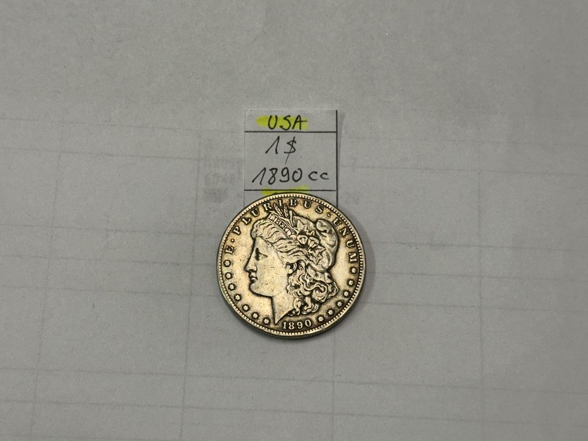 Tutti le monete: USA 1$ Morgan Dollar 1890 CC  – Usato da Zürich venduto da daki81