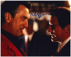 ROBERT DE NIRO & JOE PESCI - handsigniert (20x25 cm) w/COA