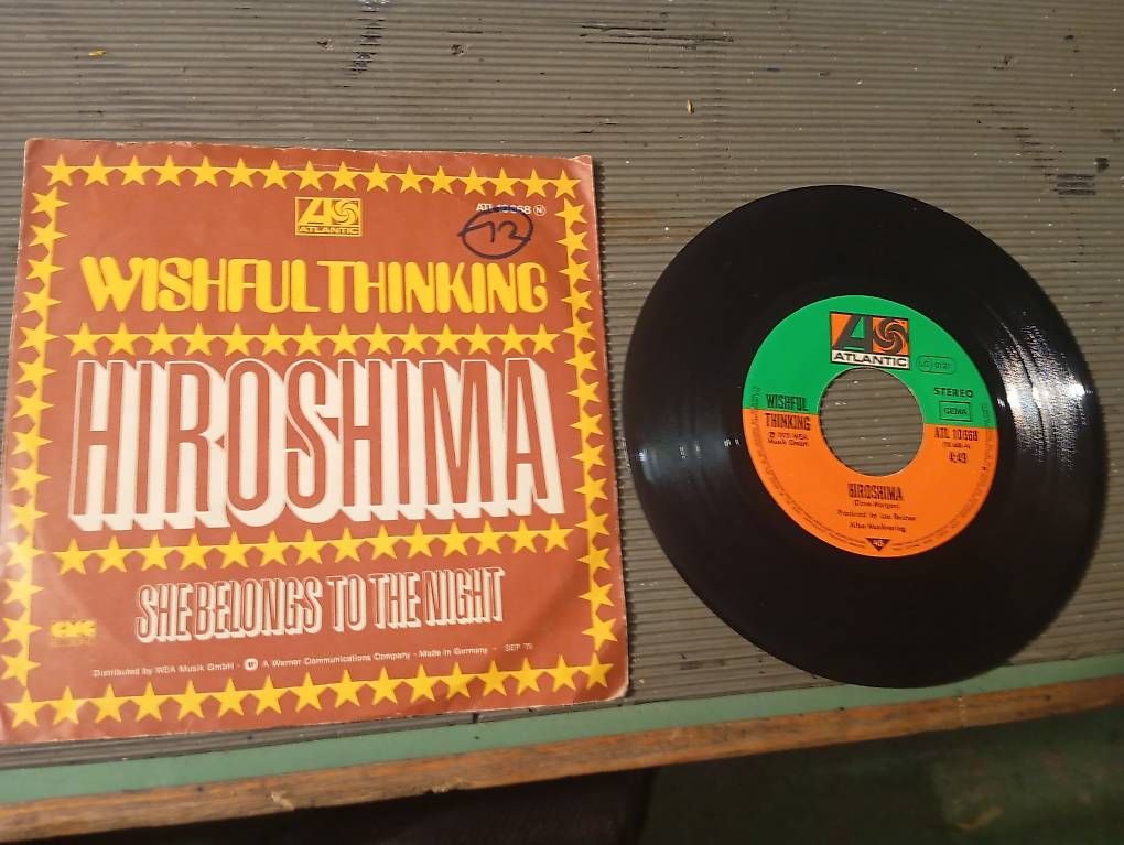 Dischi in vinile: Wishful Thinking - Hiroshima Single Schallplatte 70er – Usato da Basel venduto da Petergunn