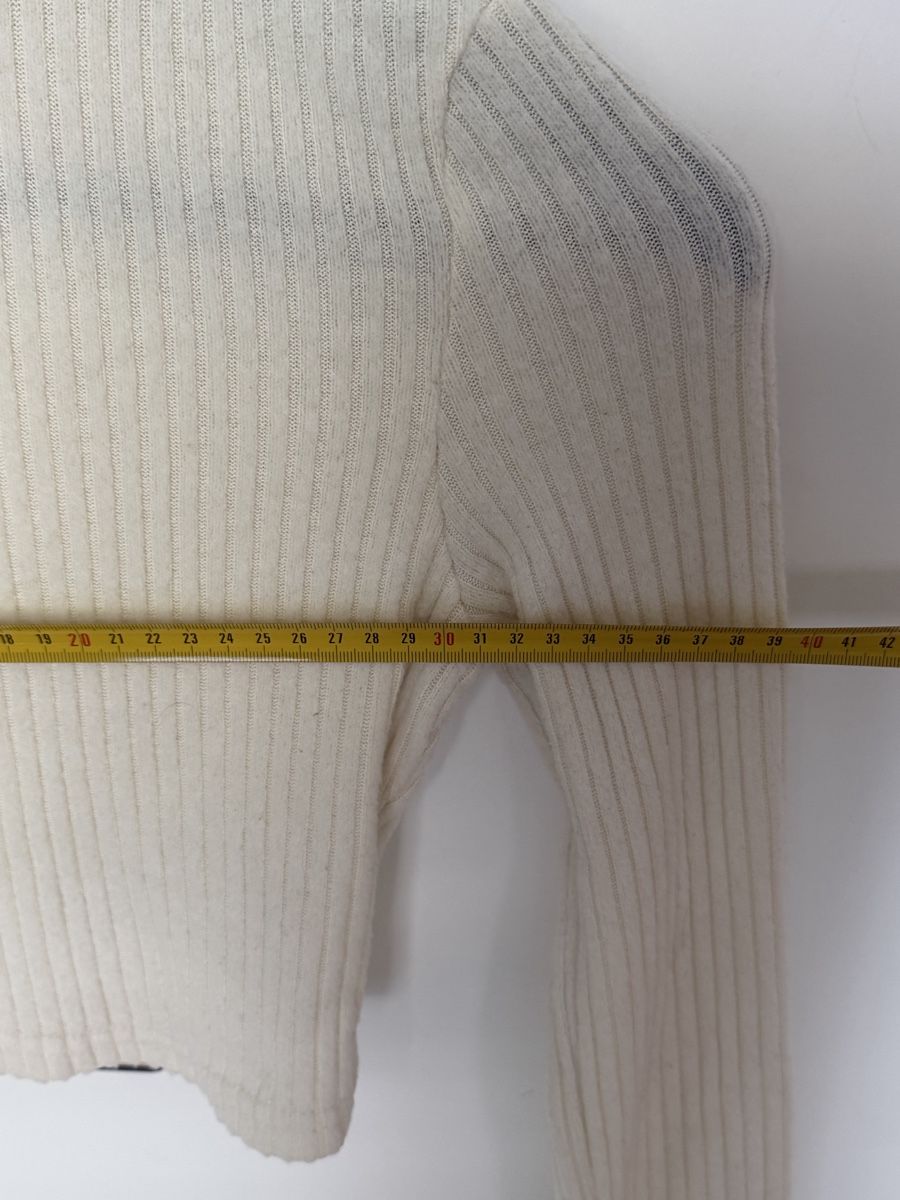Lotti di vestiti: Rollkragen Pullover weiss gerippt Grösse S – Usato da Adliswil venduto da RBZH 3