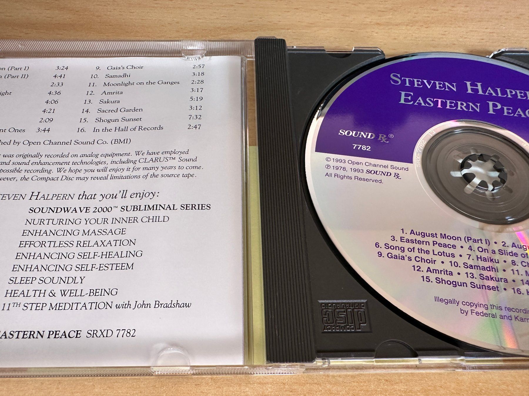 CD: Steven Halpern – Eastern Peace – Usato da Rikon im Tösstal venduto da Alpenmutz 2