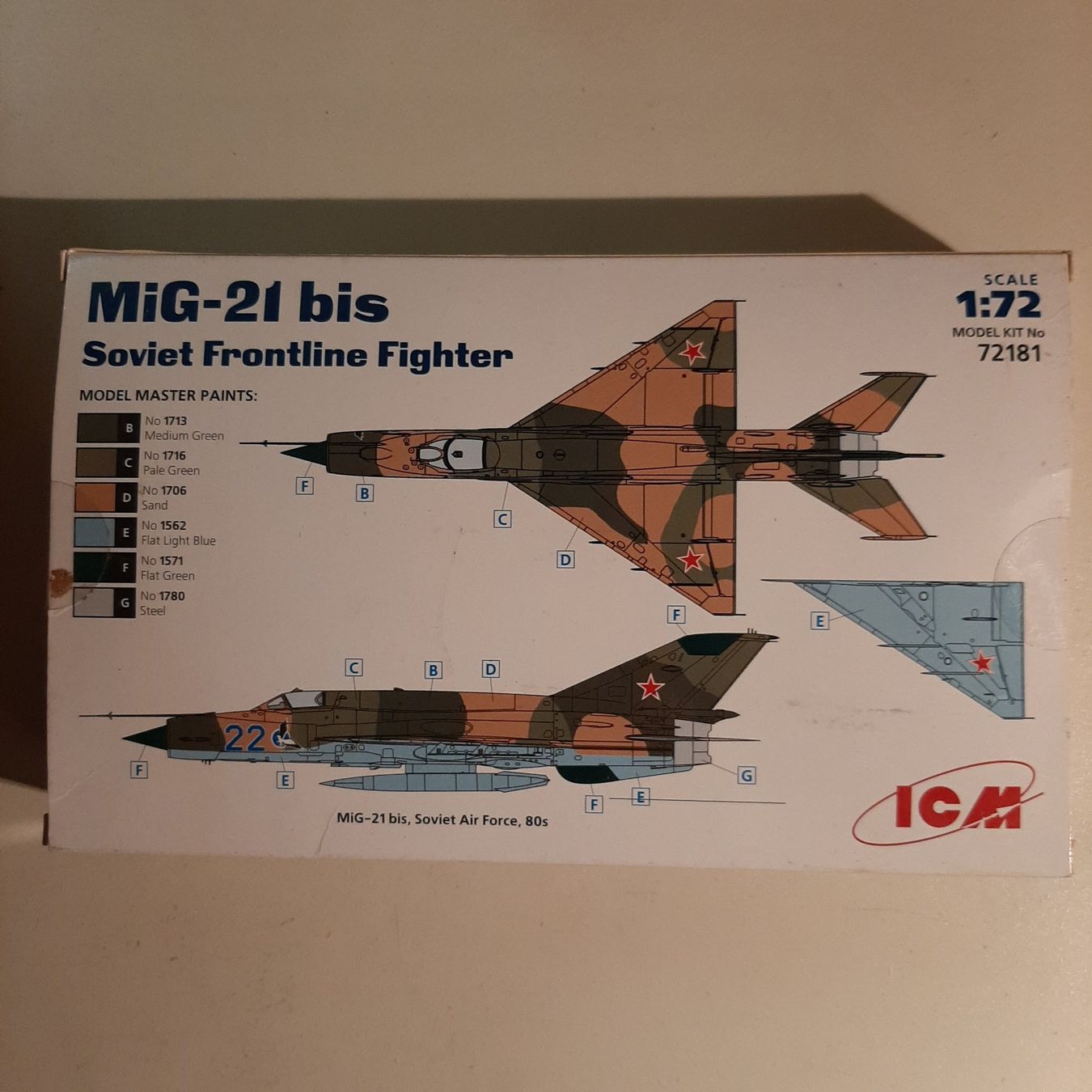 Kit di modellismo & Modellini statici: 2087 ... MIG-21 bis ... ICM 72181 – Nuovo (secondo la descrizione) da Bonstetten venduto da Benibanny59 1