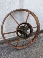 Aebi, Metallrad, Eisenrad, Gusseisenrad, Rad, Riemenscheiben