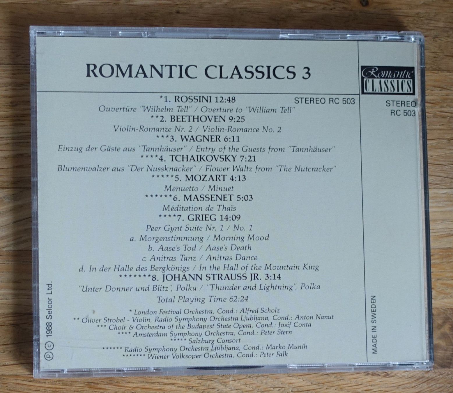 CD: Romantic Classics 3 - F31 – Usato da Sessa venduto da fraenklishop 1