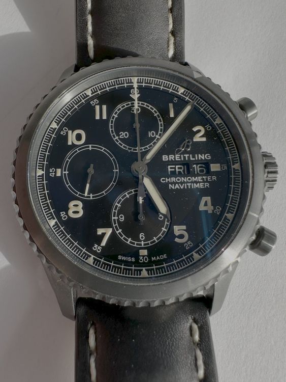 Armbanduhr Breitling Navitimer 8 Chronograph 43 Blacksteel 6