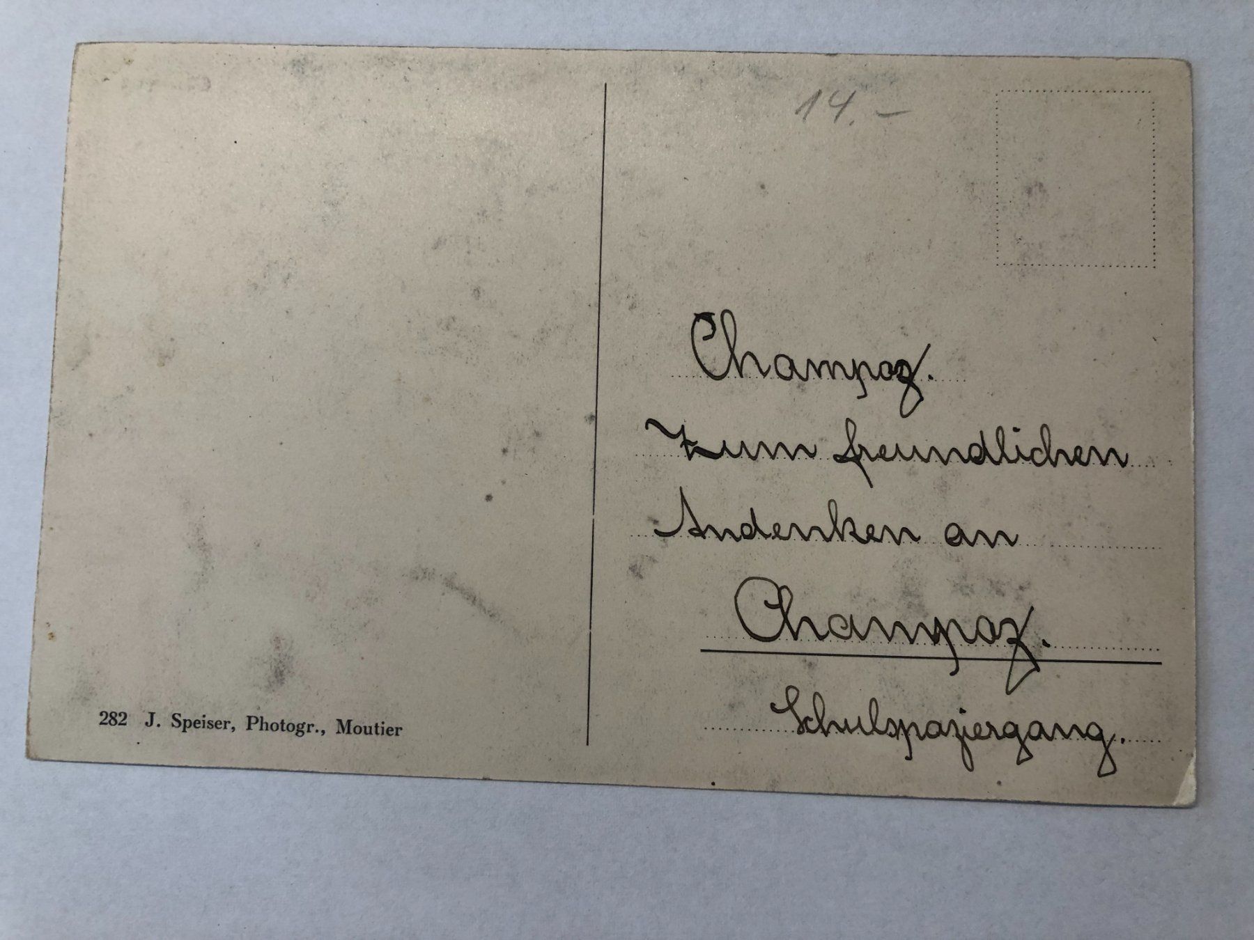 Ansichtskarten: Champoz  (Post - Telephone?) – Gebraucht aus Pfäffikon ZH von Waltoversand 1