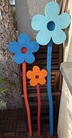 Holzblumen für Garten & Balkon - Handarbeit