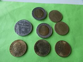 Italien 1978-1983, 8 unzirkulierte Münzen