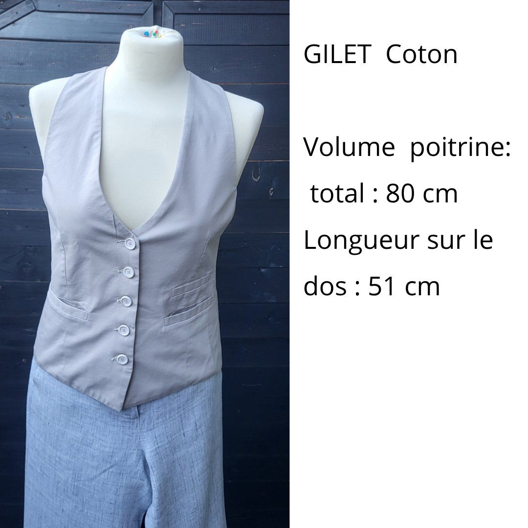 Gilet & Giacche senza maniche: Gilet gris beige – Nuovo (secondo la descrizione) da Fribourg venduto da VictoriaShop7 5