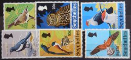 Seychellen British Kat. 301-306 gest. Vögel 1972 Kat. 22 Eur