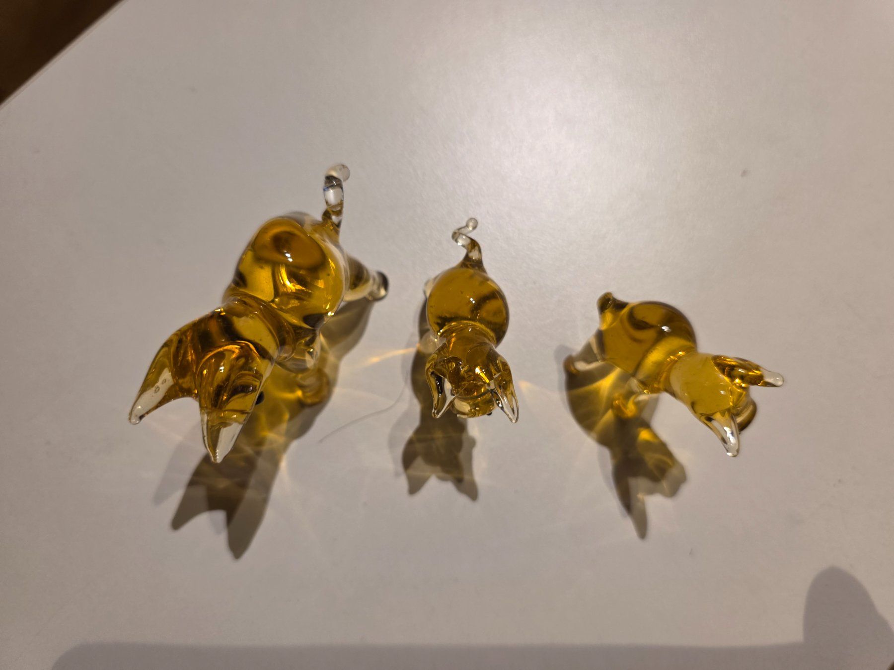 Statuette: 3 gelbe Glas Figuren Tiere – Usato da Walterswil BE venduto da Lonitti 6