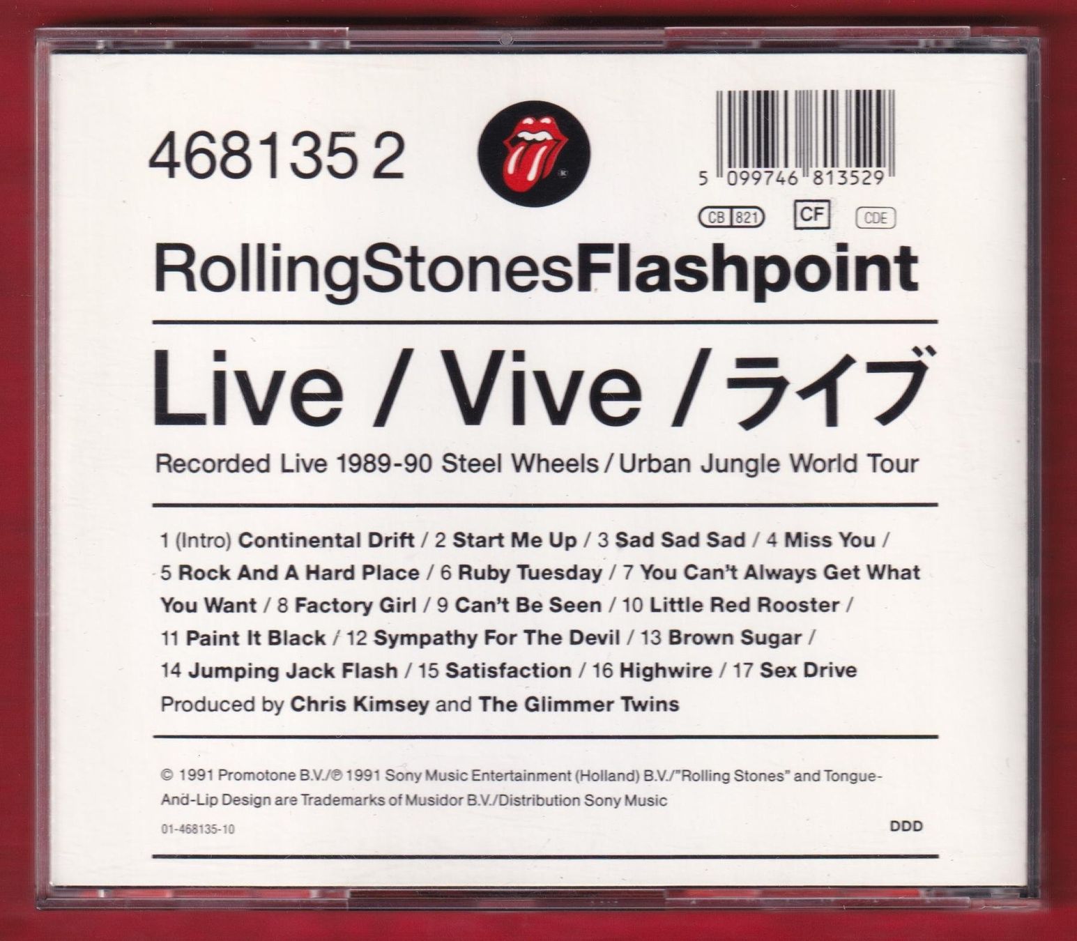 CD: The Rolling Stones - Flashpoint (CD) – Usato da Zürich venduto da Pfluftl2000 1