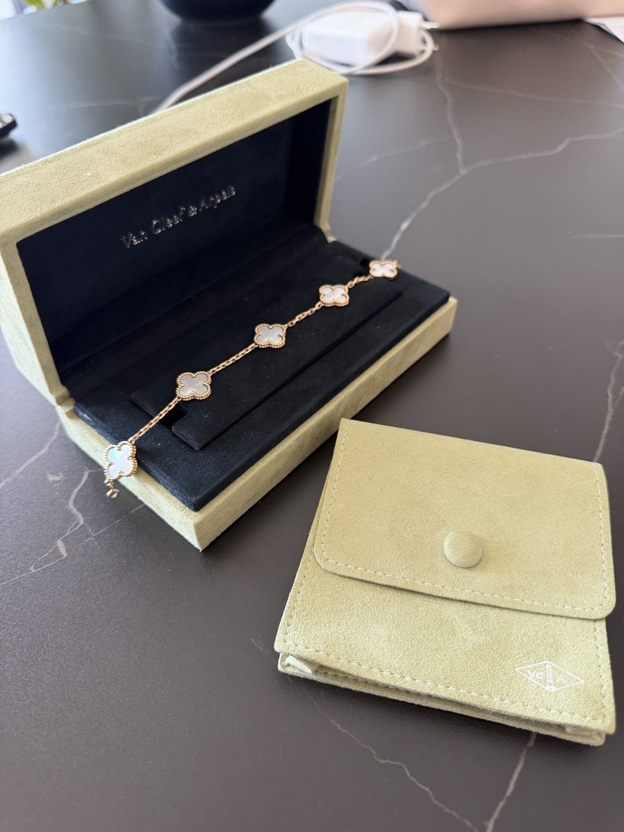 Armbänder & -reifen: Van Cleef & Arpels Alhambra set gelbgold Perlmutt – Neu (gemäss Beschreibung) aus Mellingen von eli_7hdx 3