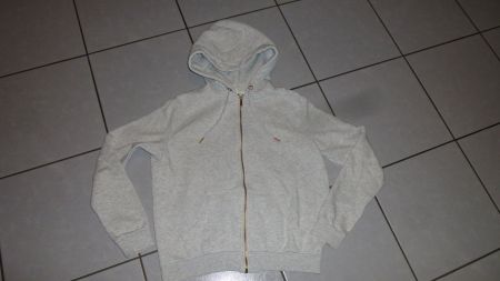BASIC-Kapuzenpulli Damen, m. RV, grau-meliert / H&M / S