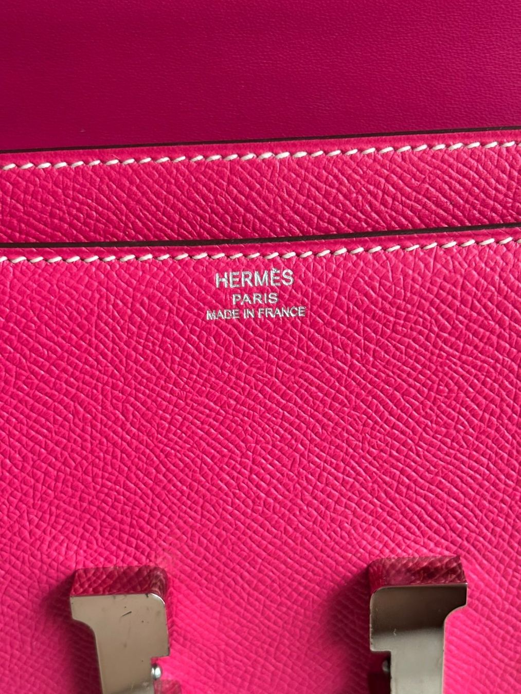 Hermès Borse da donna: Hermes Constance Elan Candy Rose Tyrien Epsom Phw Q orirecpt – Usato da Zürich venduto da RoastedCocoNut 2