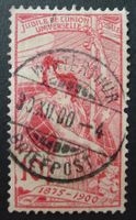 78C UPU 1900 mit Abart " stark verschobenes Zahnloch"