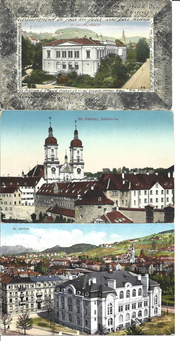Cartoline postali: AK  St.Gallen  6x – Usato da Appenzell venduto da mai25