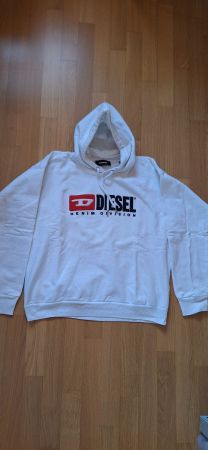 Diesel, sweat à capuche, blanc