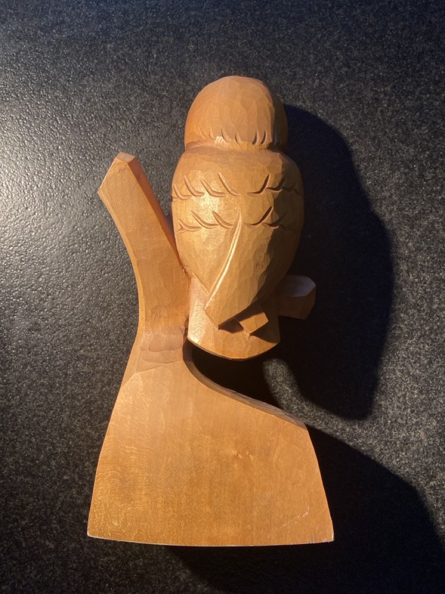 Statuette: Handgeschnitzte Eule vom Brienzer Holzbildhauer Schild! – Usato da Brienz BE venduto da hey_z9vg 1