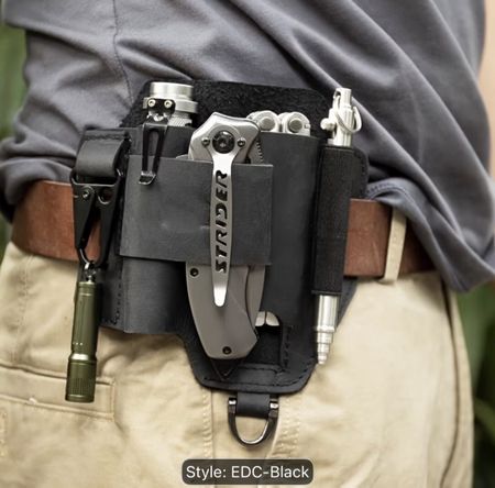 EDC Holster Organizer Leder Schwarz Universal Neu