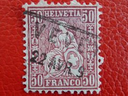 Sitzende: 1882: Nr.51 (Faserpapier) von VEVEY, Kat: 800.-+