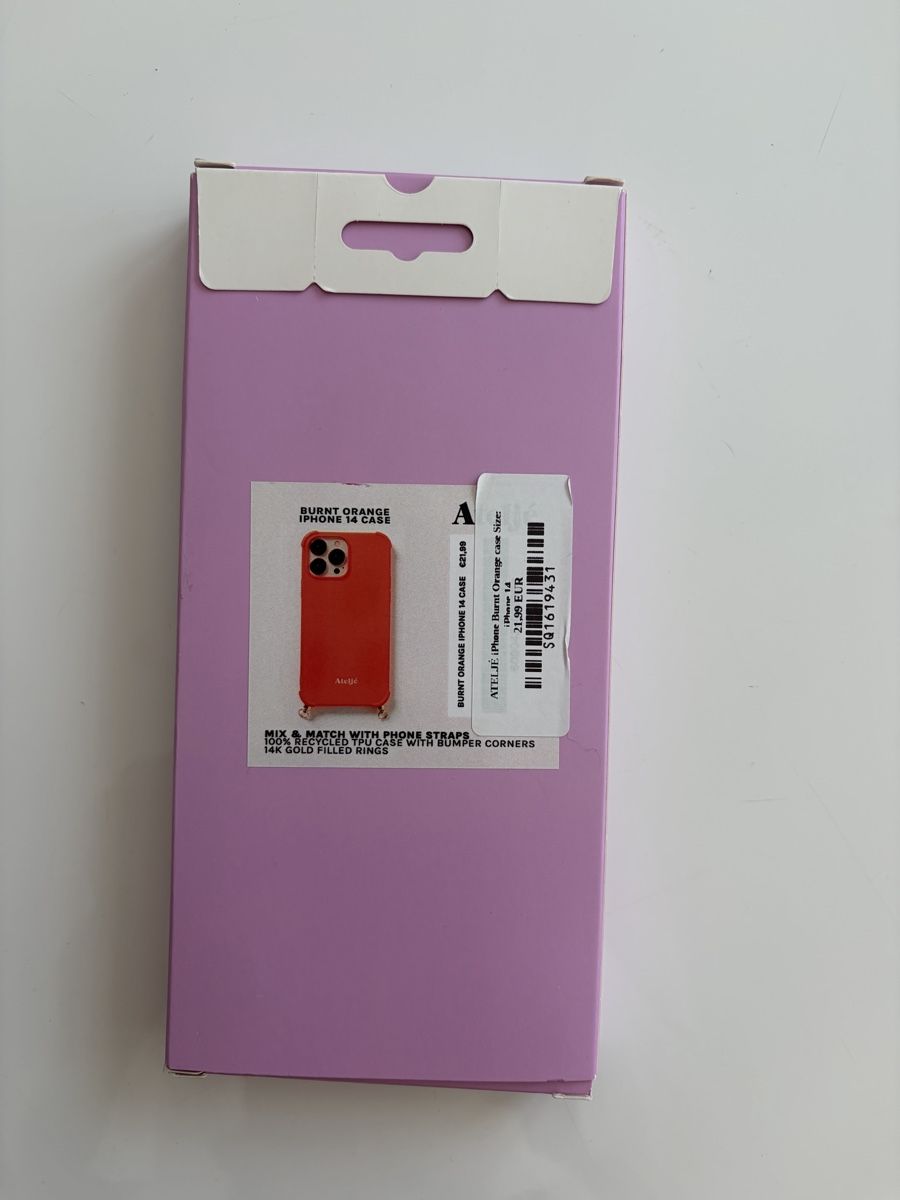 Cover & Protezioni schermo: Ateljé iPhone14  Hülle, orange, neu & ungebraucht, – Nuovo e nell'imballaggio originale da Egg b. Zürich venduto da claudia.ae 1