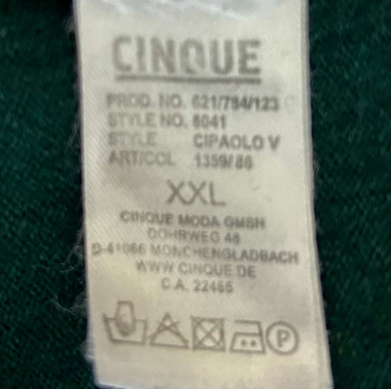 Cinque Maglioni & Felpe: Cinque Pullover Pulli dunkelgrün XXL Herrenpulli – Usato da Zürich venduto da DepotCharity 6
