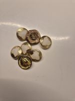Knöpfe Set Goldfarben 7 Stck 2-3 cm