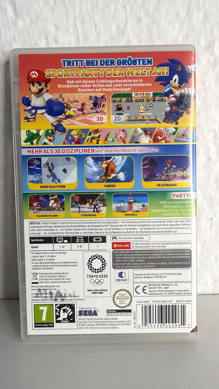 Mario & Sonic at the Olympic Games: Tokyo 2020, Switch (Gebraucht) in ...