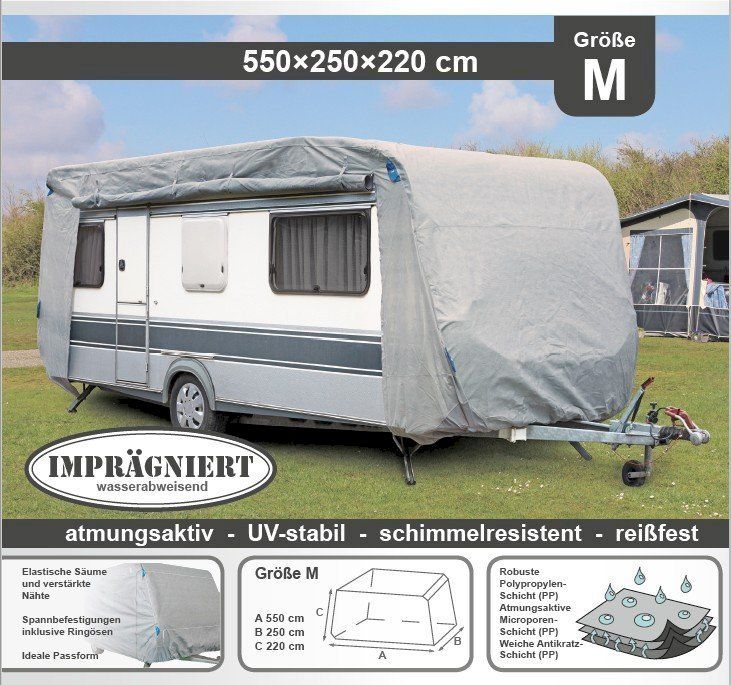 Dethleffs Véhicules de camping: Garden Pleasure Wohnwagen-Abdeckplane M – Neuf avec emballage d'origine à Bottighofen par zaap 1