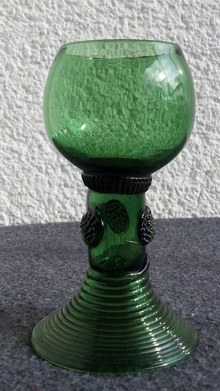 Gläser: Weinglas antik, Höhe 12.5 cm, um 1850-1880 – Gebraucht aus Oberriet SG von Atir47 4
