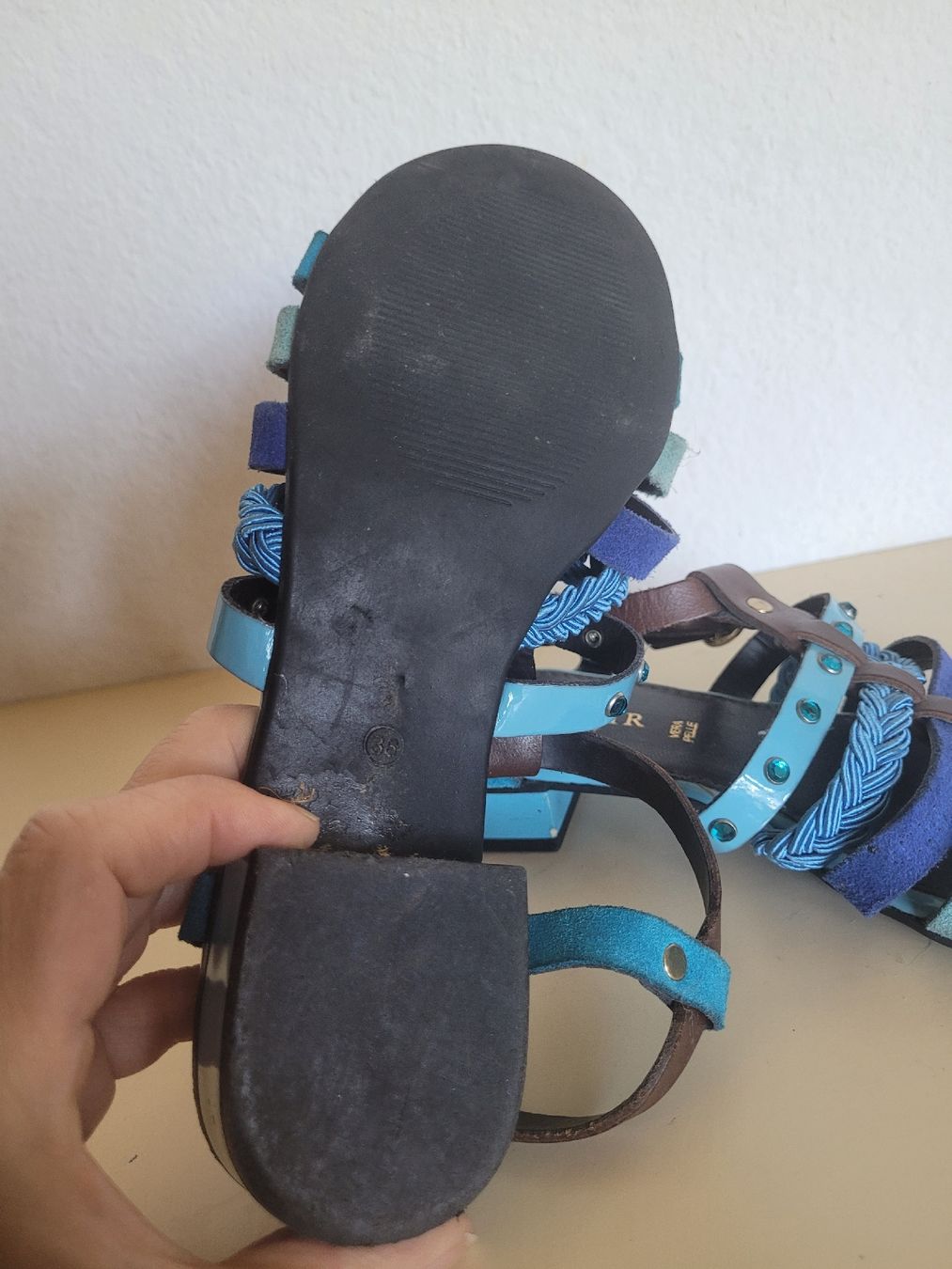 Scarpe da donna: Café Noir Leder-Sandale – Usato da Luzern venduto da Verena33 1