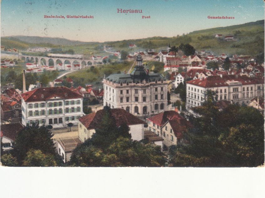Cartoline postali: Herisau 1913 – Usato da Bürglen TG venduto da StampGraf