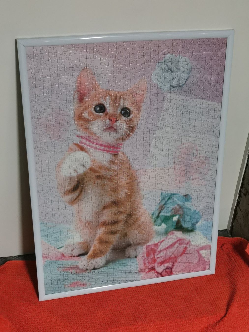 Ravensburger Puzzle: Puzzle Gute Laune Katze gerahmt – Usato da Herzogenbuchsee venduto da knisteri 2