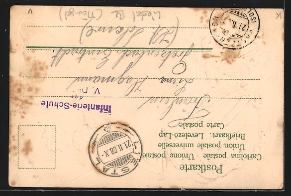 Cartoline postali: Passepartout-AK Liestal, Kaserne, Flagge – Usato da Berlin venduto da bartko-reher 1