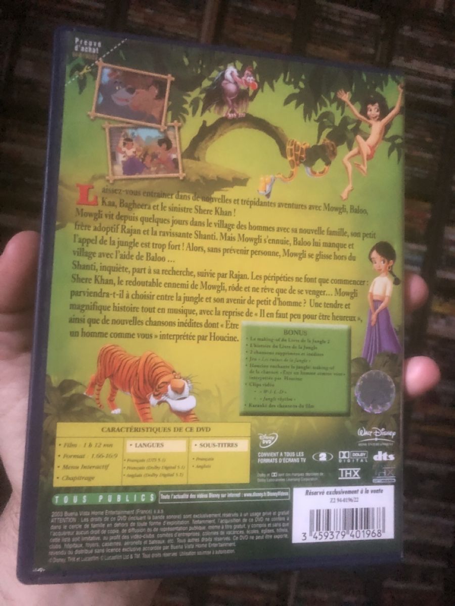 Tutti i DVDs: Le Livre de la Jungle 2 - dvd – Usato da Lausanne venduto da fransadpop 1
