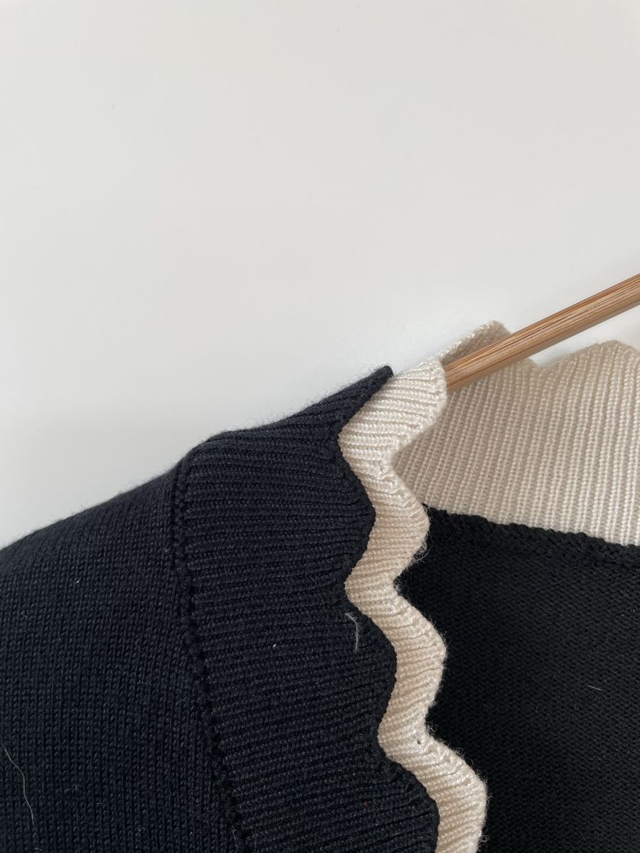 Maglioni & Felpe: Aurélie Pullover, schwarz-ecru gestreift, Grösse M top! – Usato da Neukirch an der Thur venduto da bee88 3