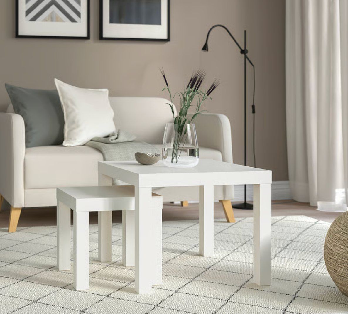 Ikea Comodini: Ikea LACK Table d'appoint, blanc, 55x55 cm – Usato da Clarmont venduto da sil_59s9