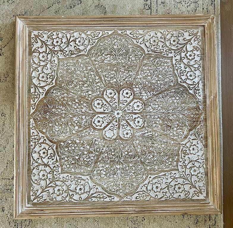Poster & Bilder: Mandala Bild aus Mangoholz – Gebraucht aus Ennetbürgen von nat_8vld